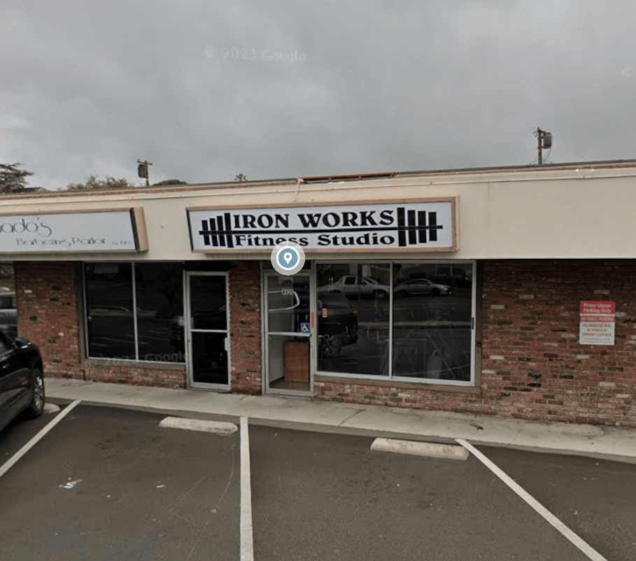 Iron Works Fitness Studio storefront on Calle Mayor